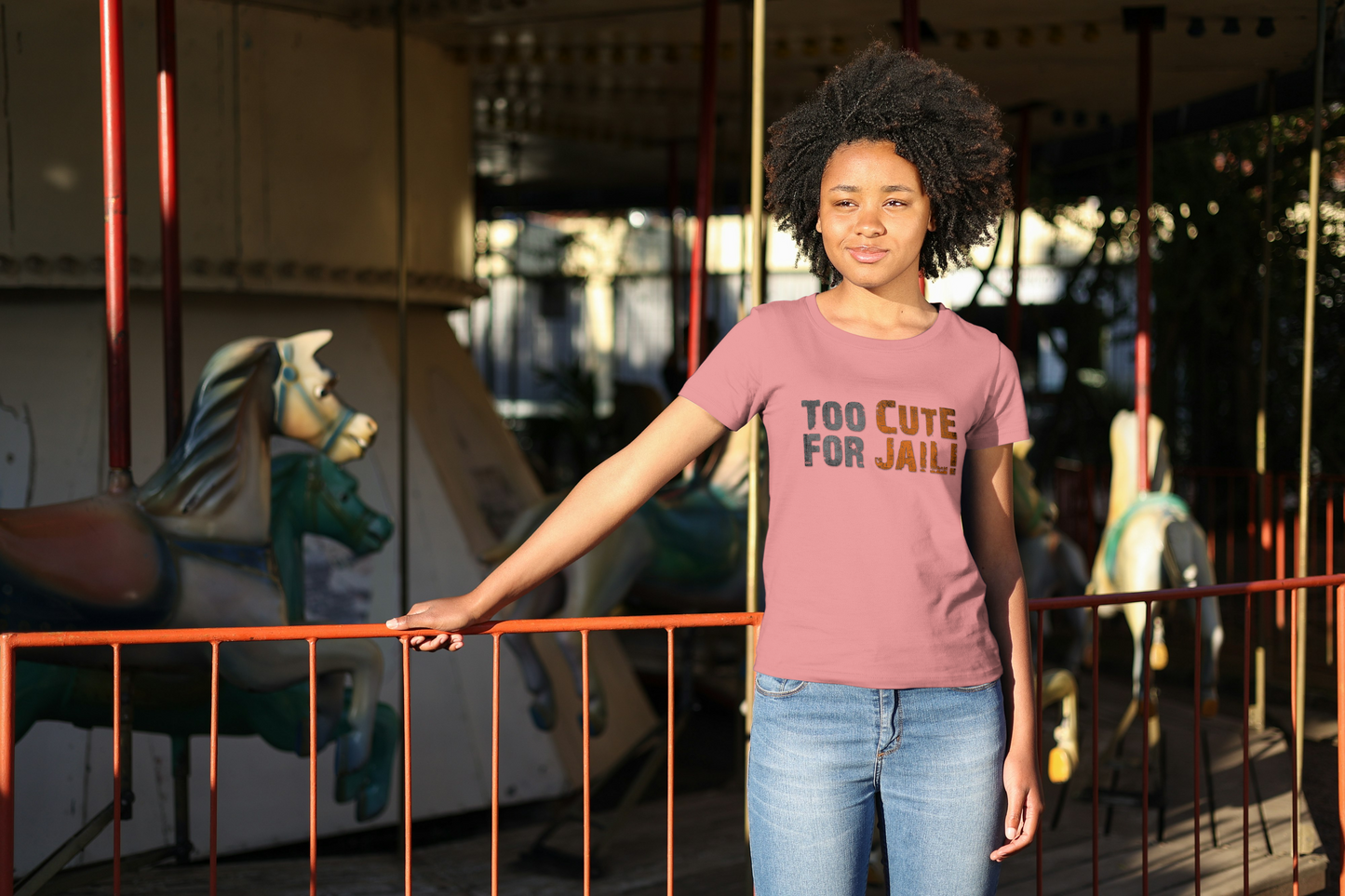 Too Cute Printed Women's short sleeve t-shirt