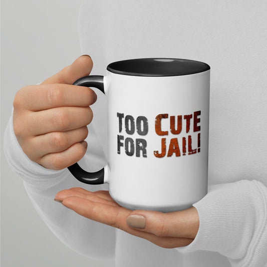 Too Cute Printed Mug with Color Inside