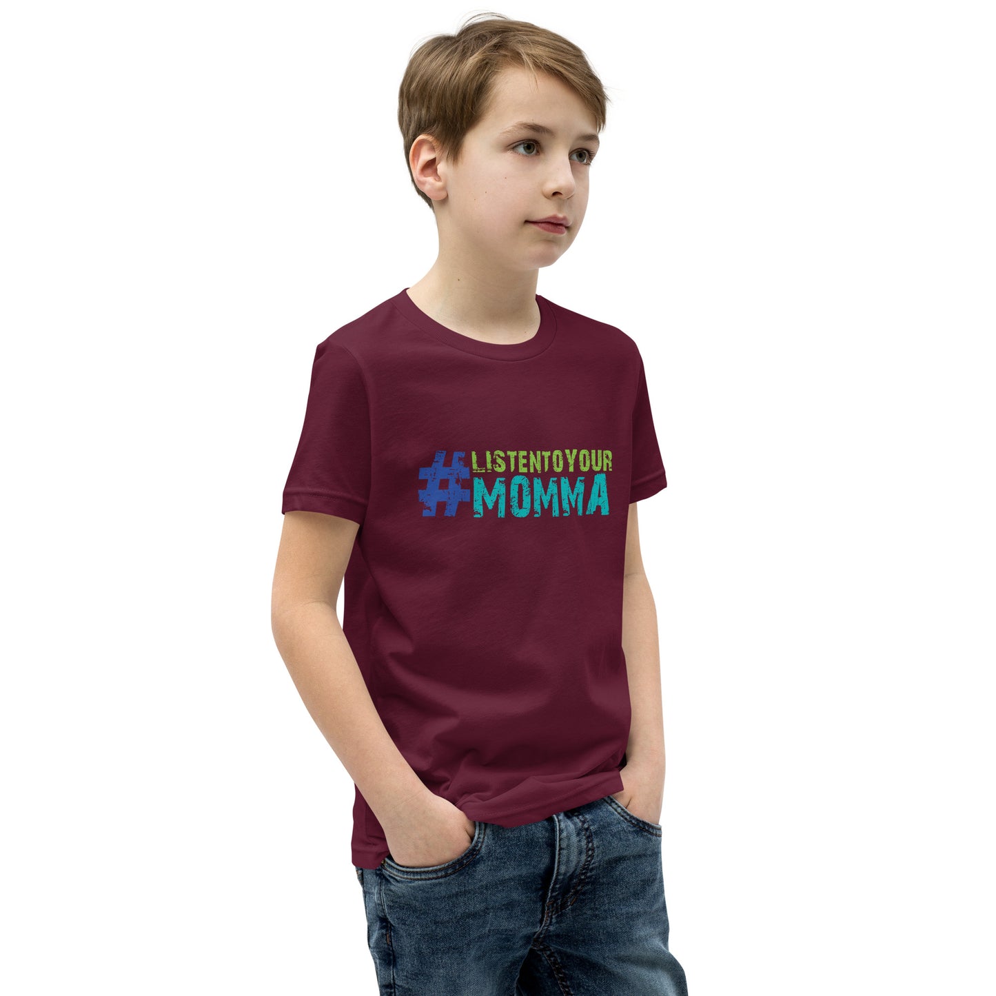 Listen To Your Momma Youth Short Sleeve T-Shirt
