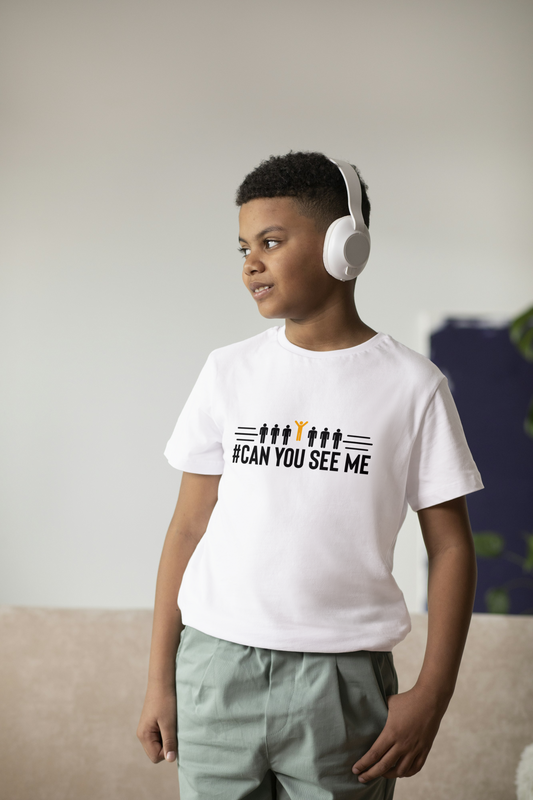 Can You See Me Printed Youth Short Sleeve T-Shirt