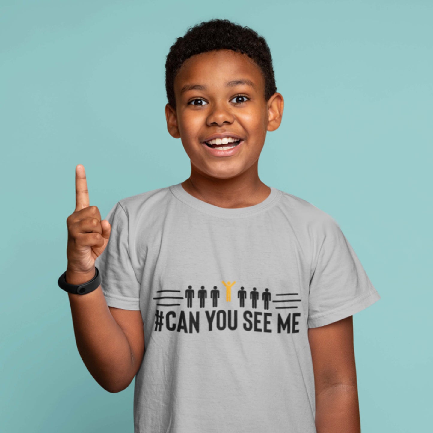 Can You See Me Printed Youth Short Sleeve T-Shirt