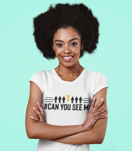 Can You See Me Printed Short Sleeve T-shirt