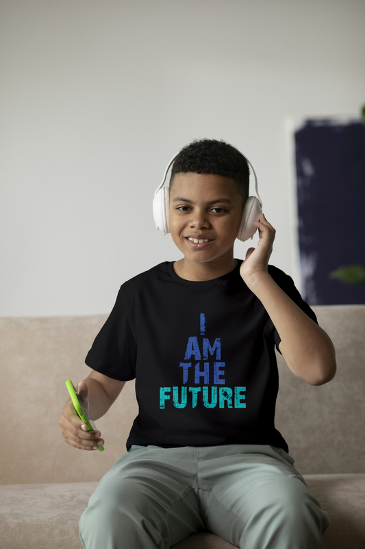 I Am The Future Printed Youth Short Sleeve T-Shirt
