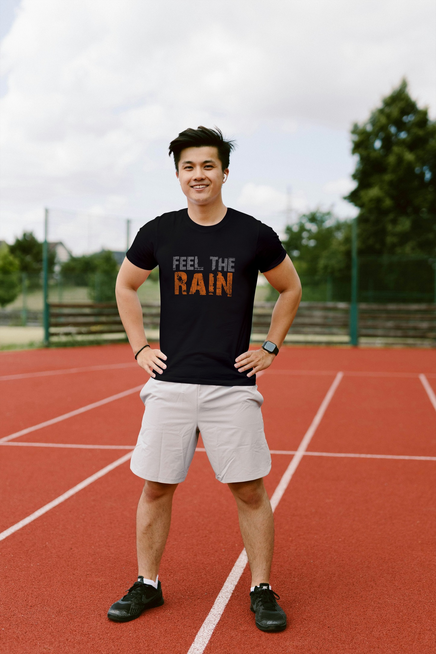 Feel The Rain Printed Short Sleeve T-shirt