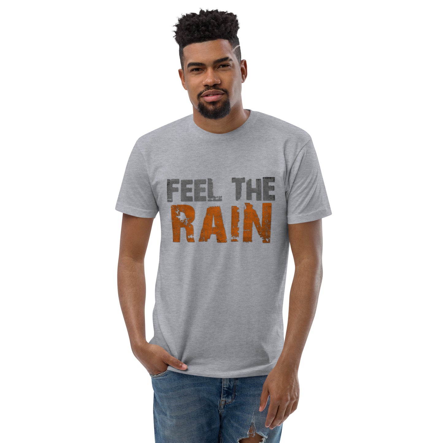 Feel The Rain Printed Short Sleeve T-shirt