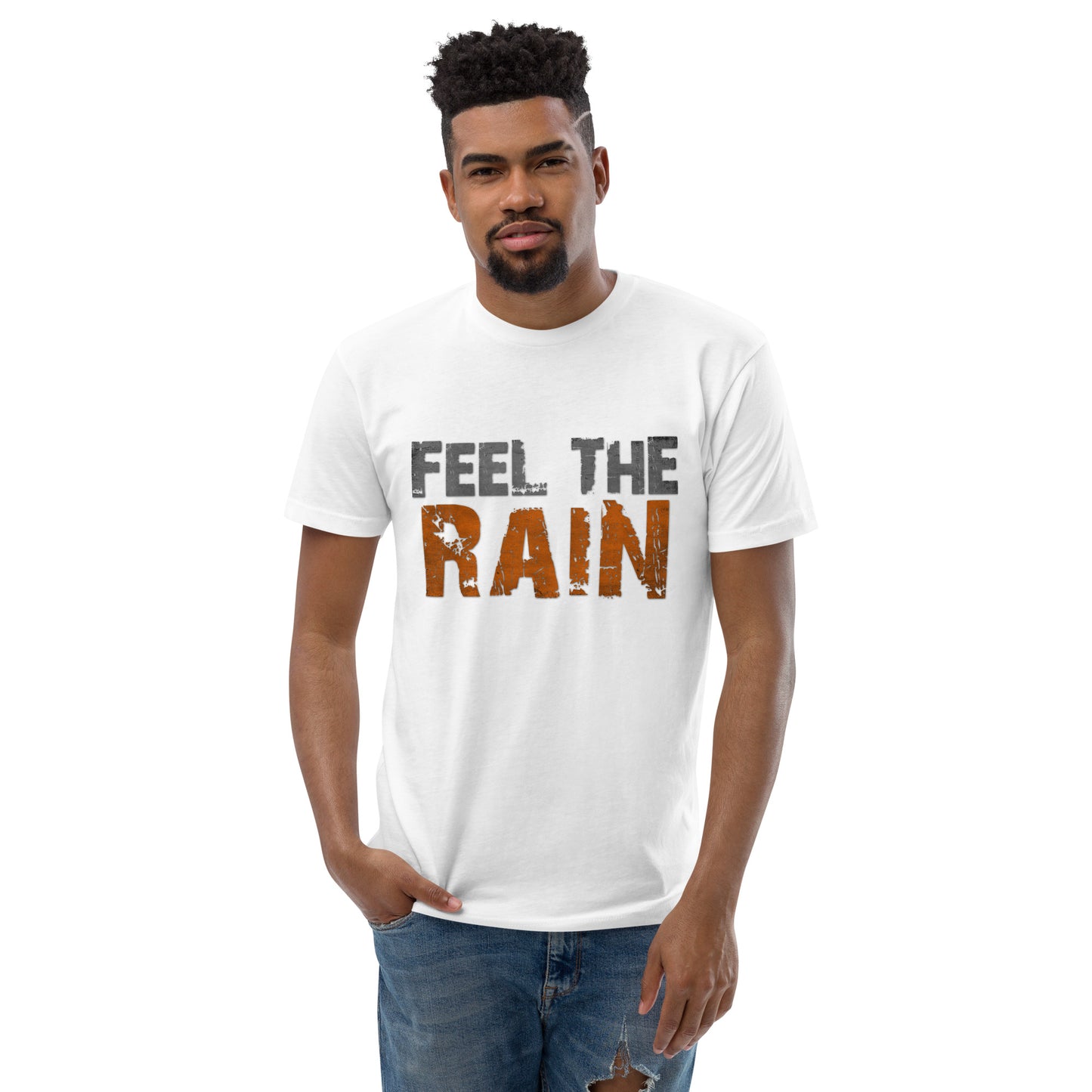 Feel The Rain Printed Short Sleeve T-shirt