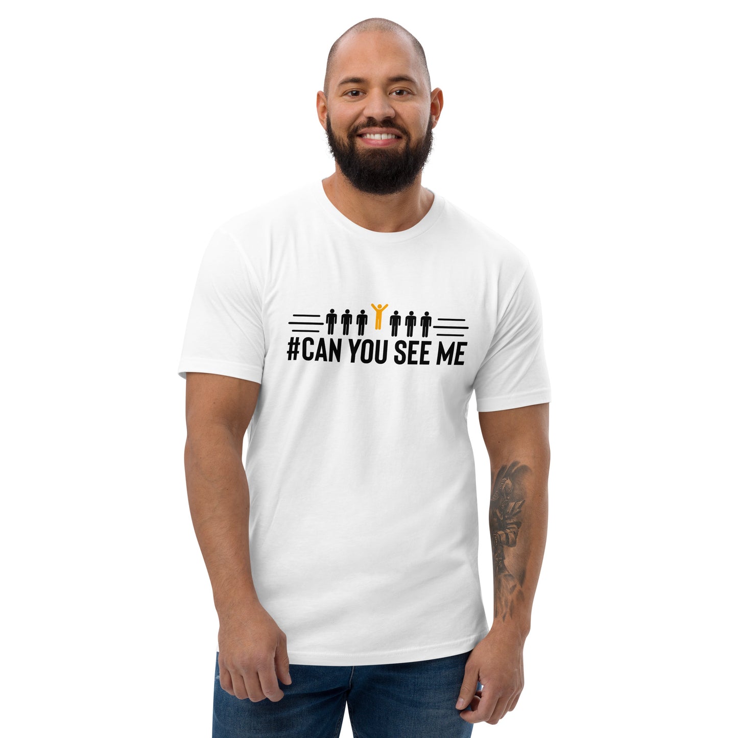 Can You See Me Printed Short Sleeve T-shirt