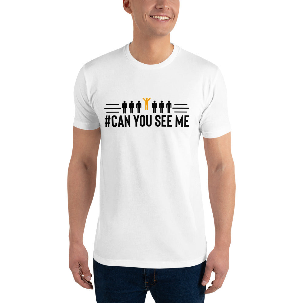 Can You See Me Printed Short Sleeve T-shirt