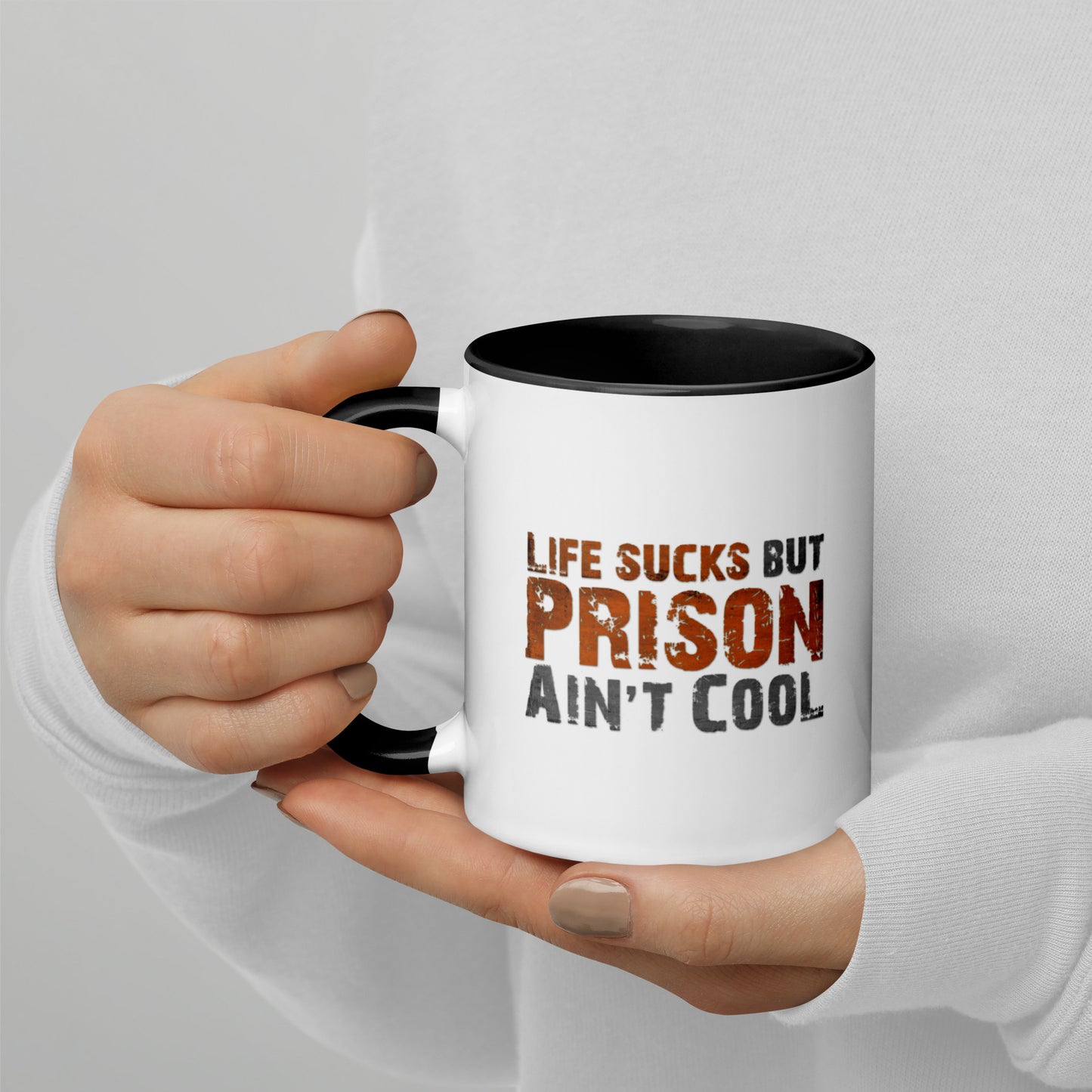 Life Sucks Printed Mug with Color Inside