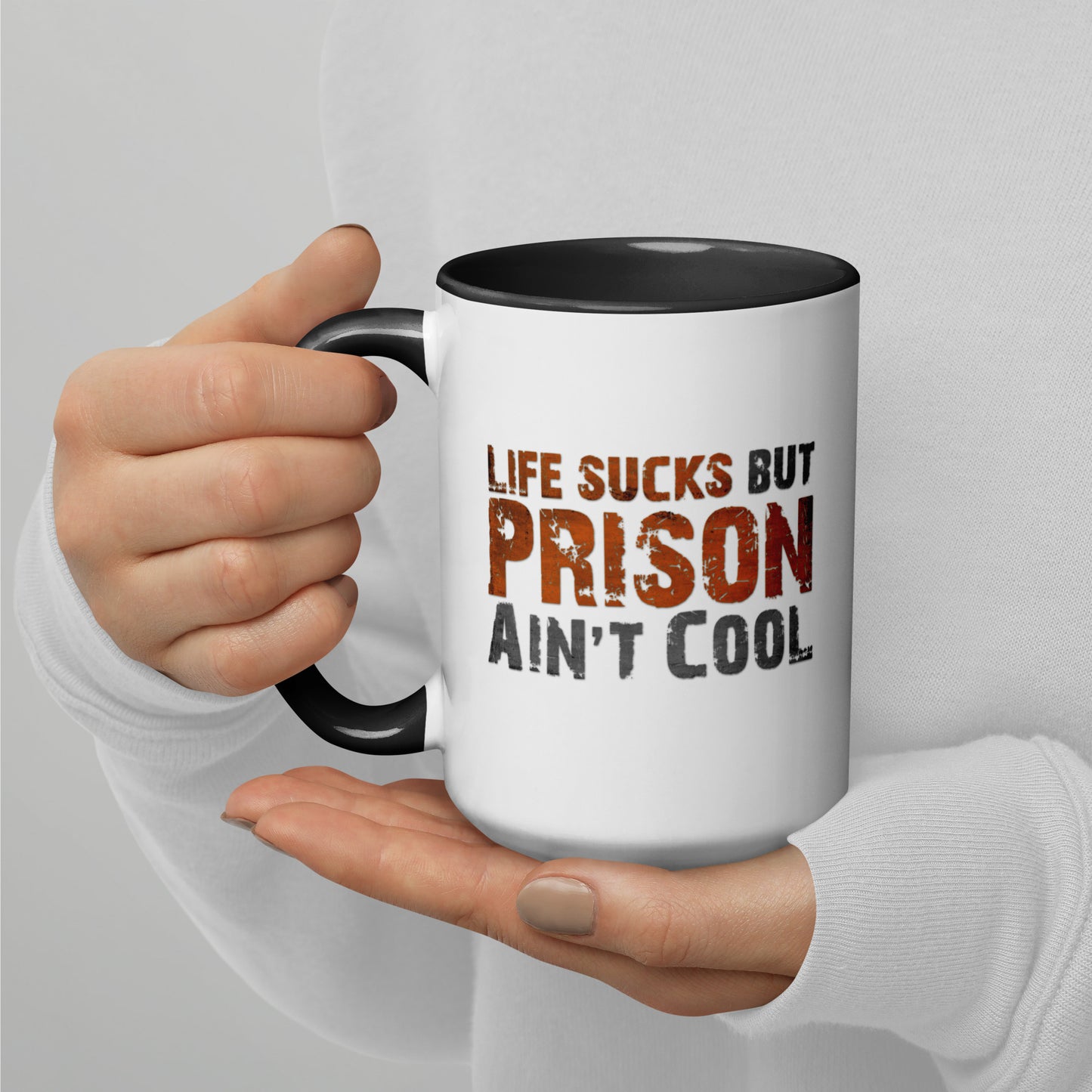 Life Sucks Printed Mug with Color Inside