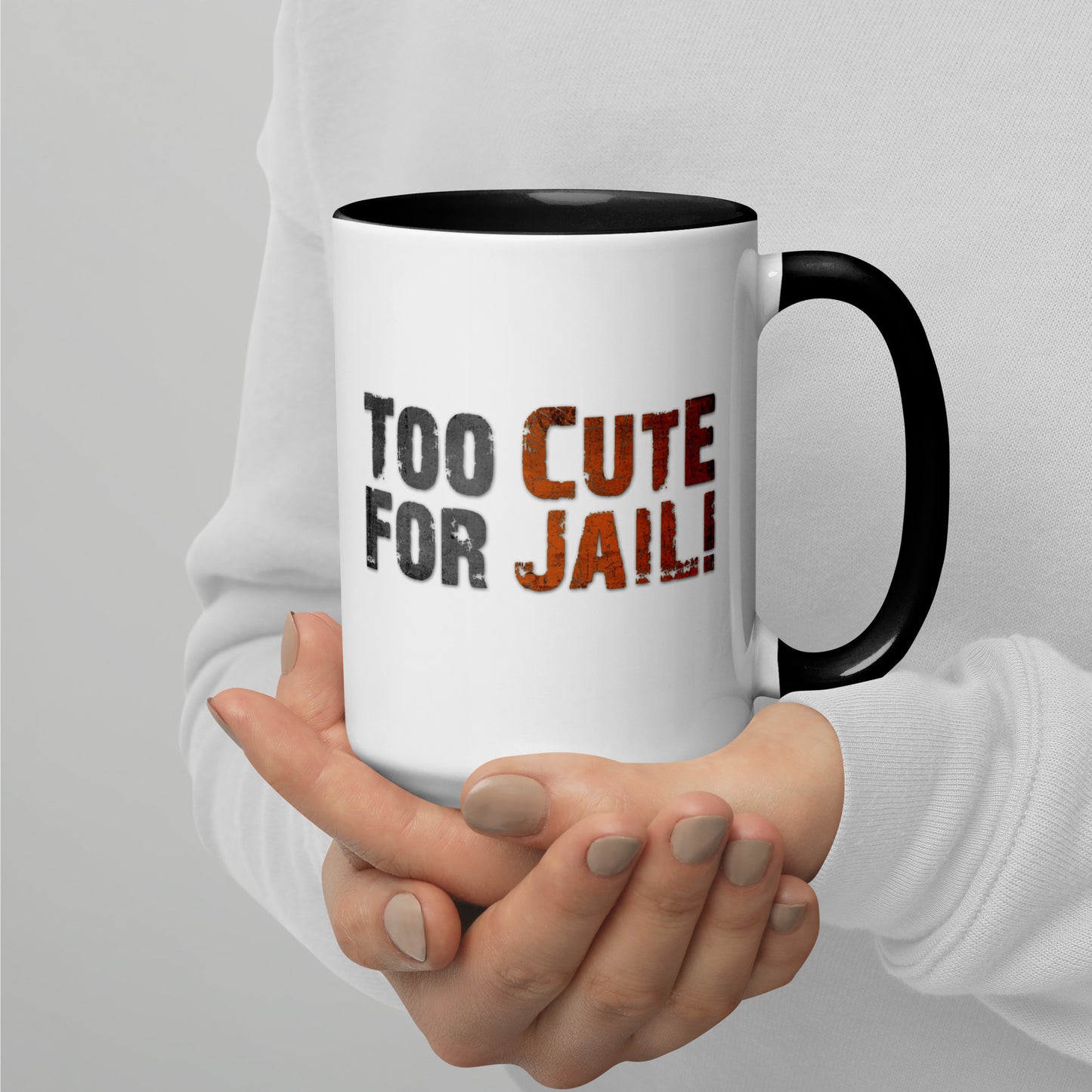 Too Cute Printed Mug with Color Inside