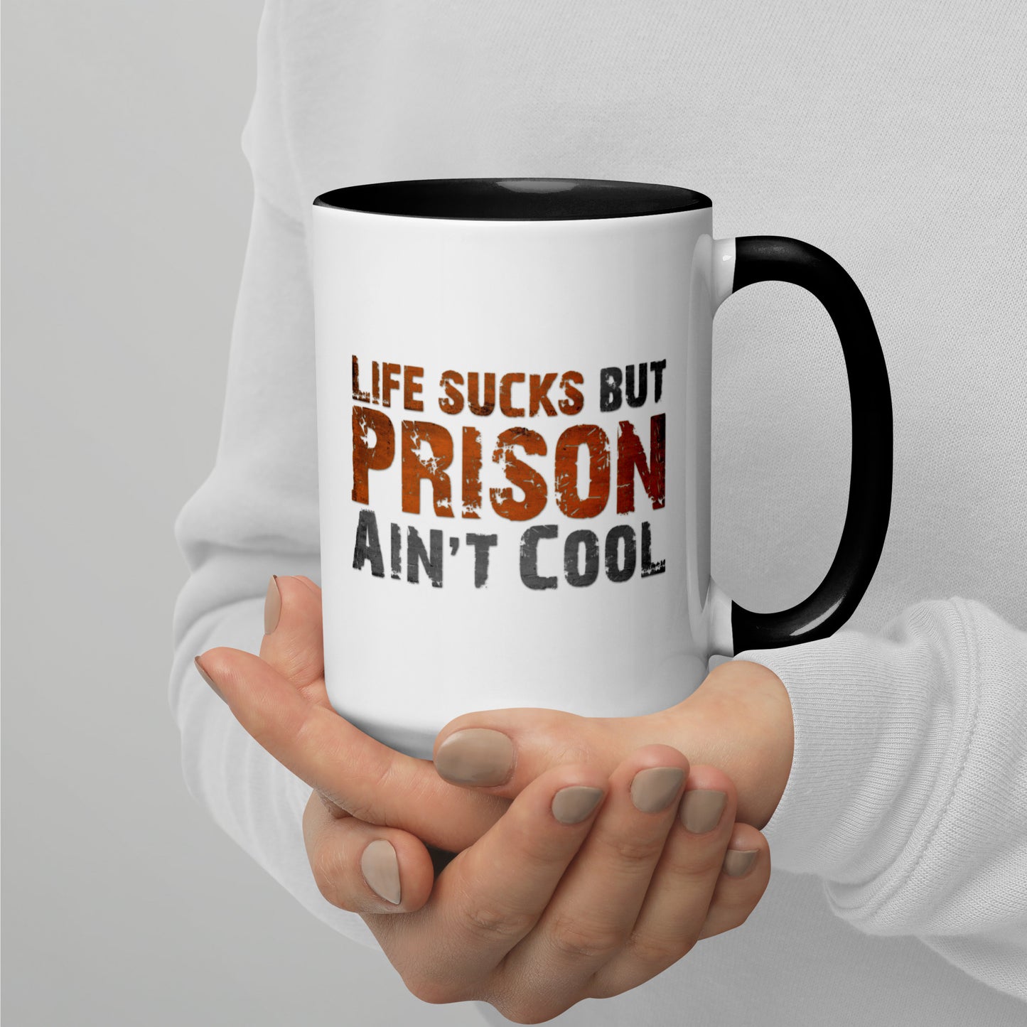 Life Sucks Printed Mug with Color Inside