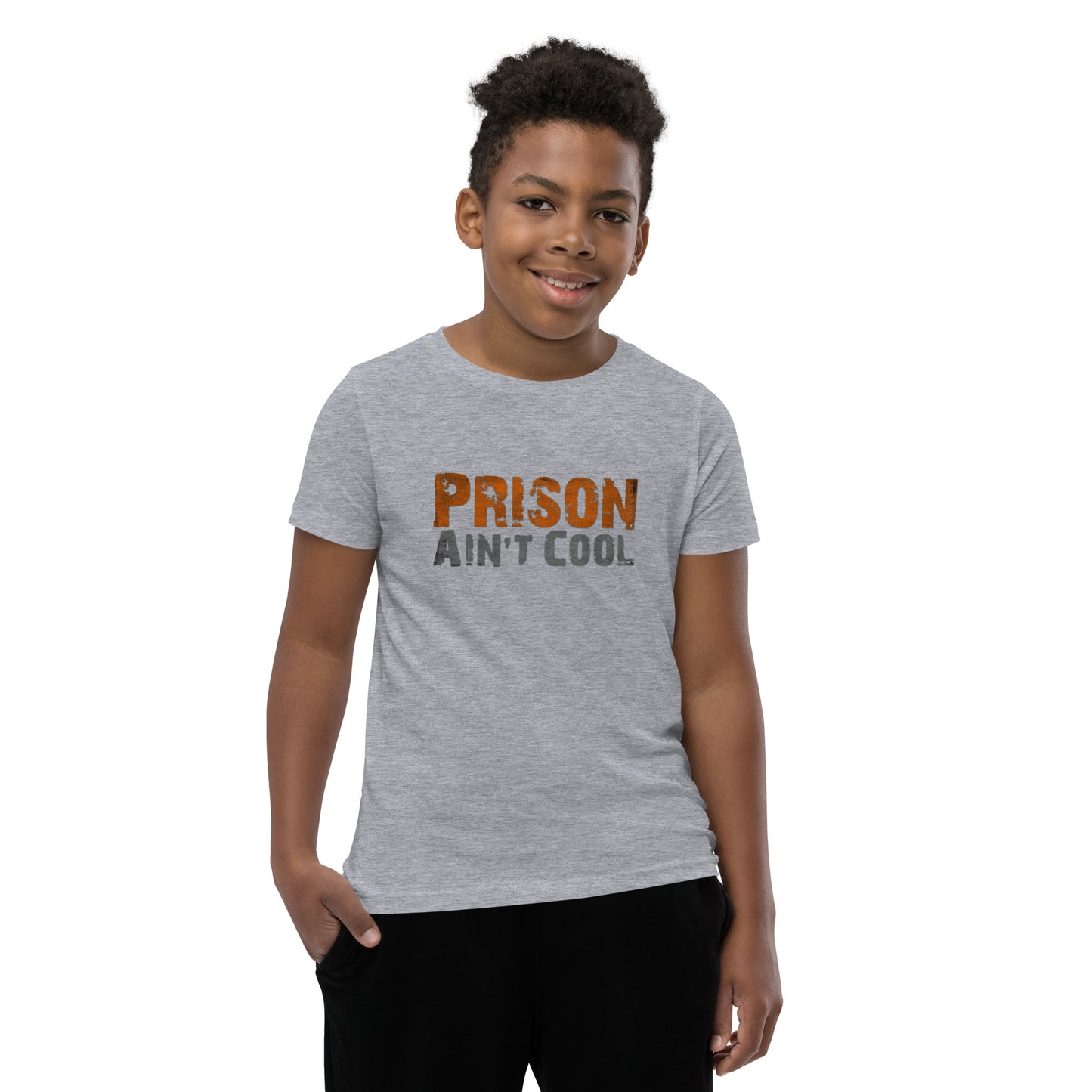 Prison Ain't Cool Printed Youth Short Sleeve T-Shirt