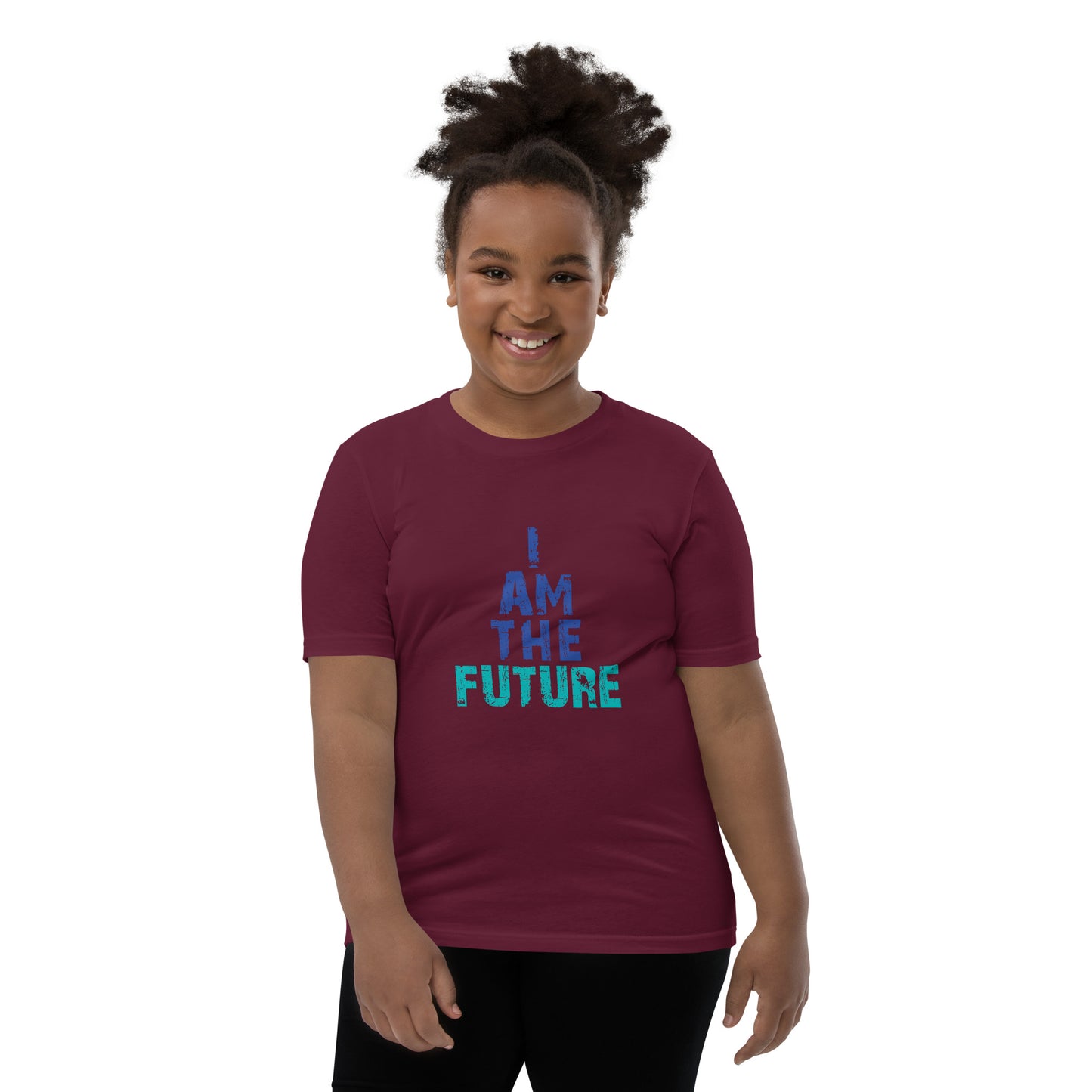 I Am The Future Printed Youth Short Sleeve T-Shirt