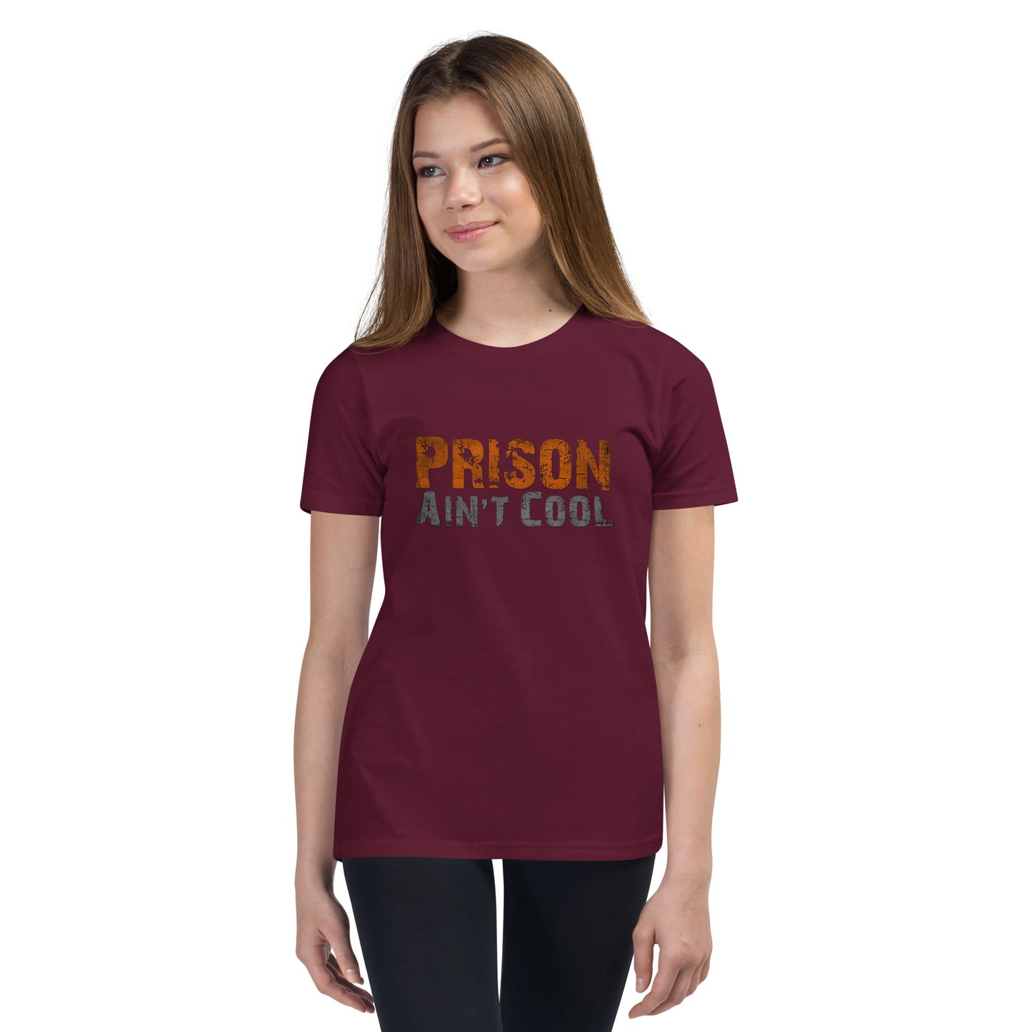 Prison Ain't Cool Printed Youth Short Sleeve T-Shirt