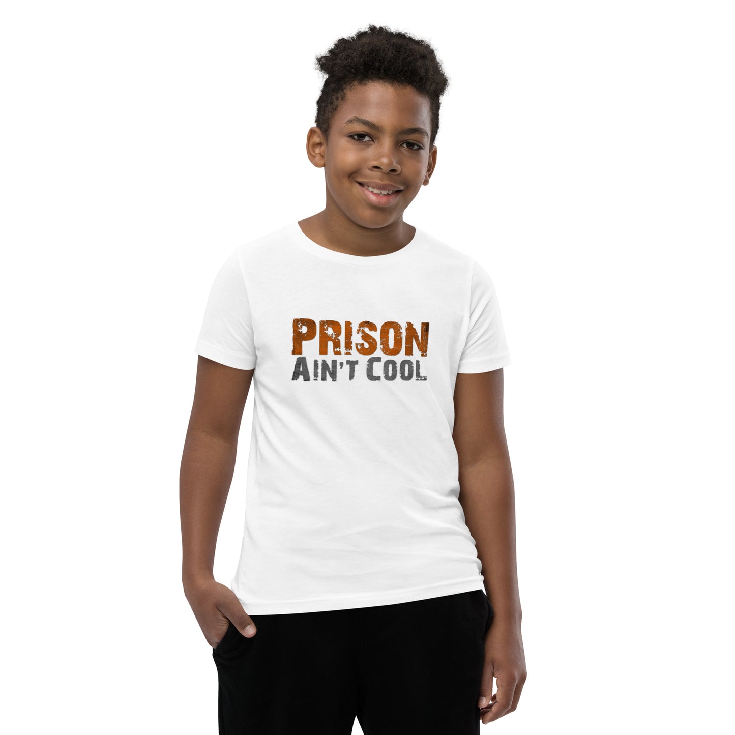 Prison Ain't Cool Printed Youth Short Sleeve T-Shirt